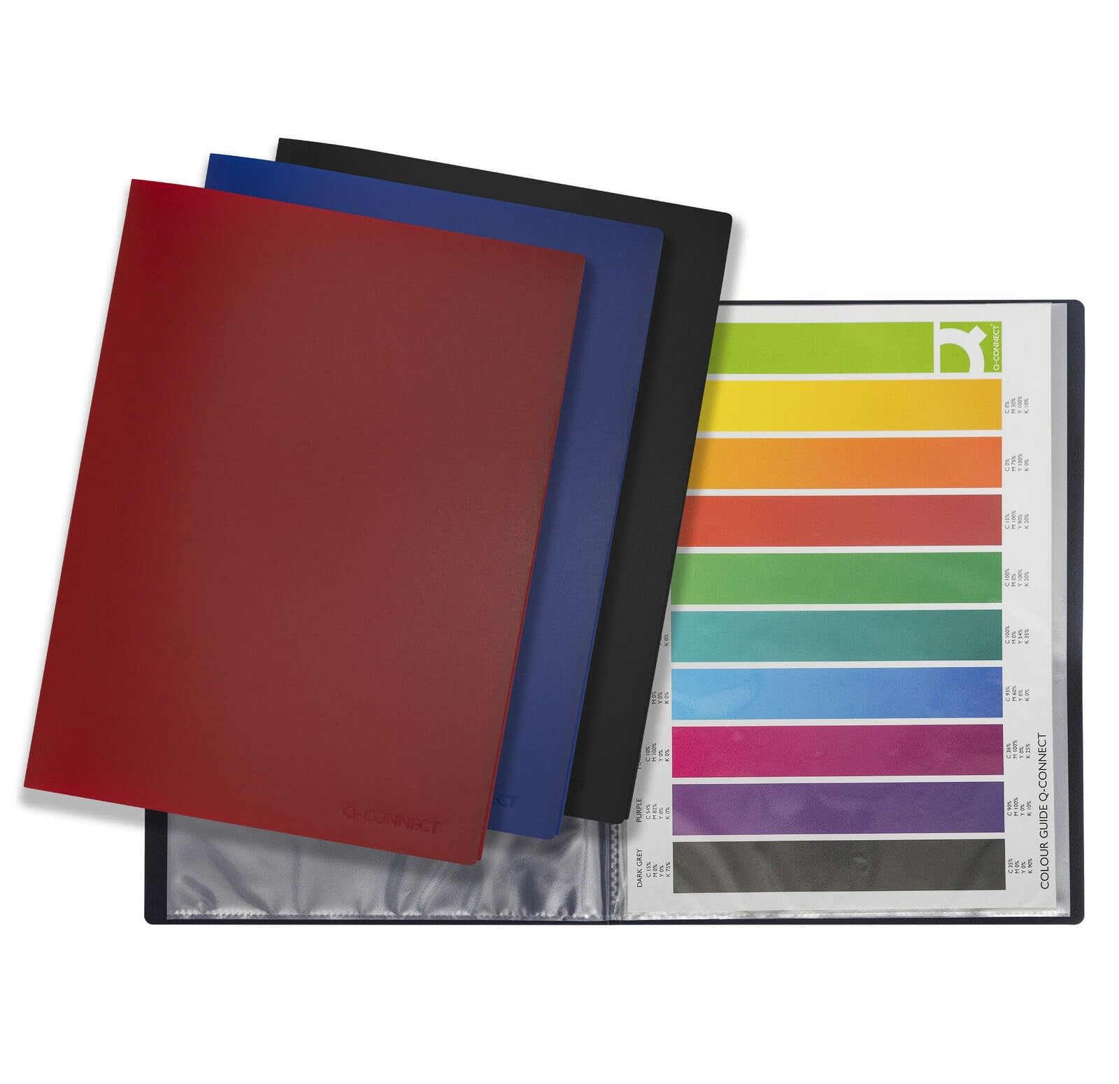 Q-Connect Polypropylene Display Book - 10 Pockets | A4 Size | Black | KF01248 3