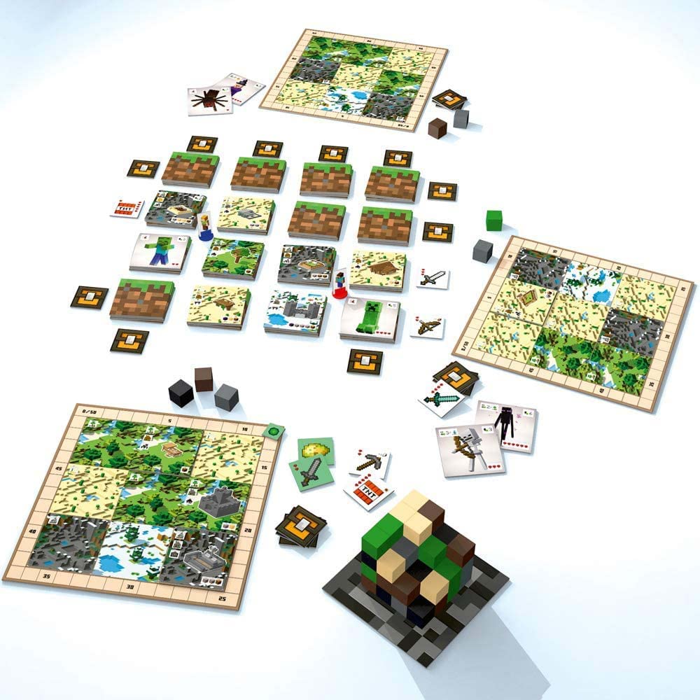 Ravensburger Minecraft Builders & Biomes Strategy Board Game – Base Game for 2-4 Players