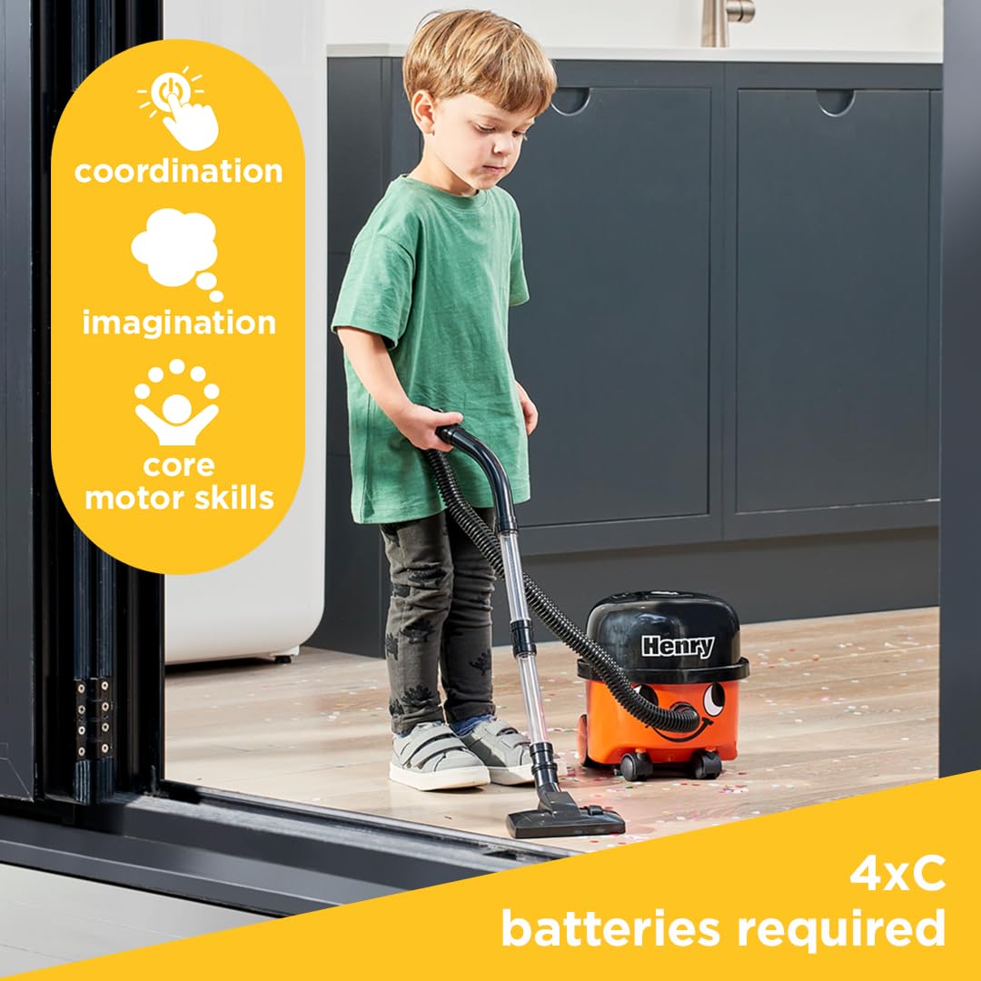 Casdon Henry Staubsauger-Spielzeug – echte Saugkraft für Kinder ab 3 Jahren 3