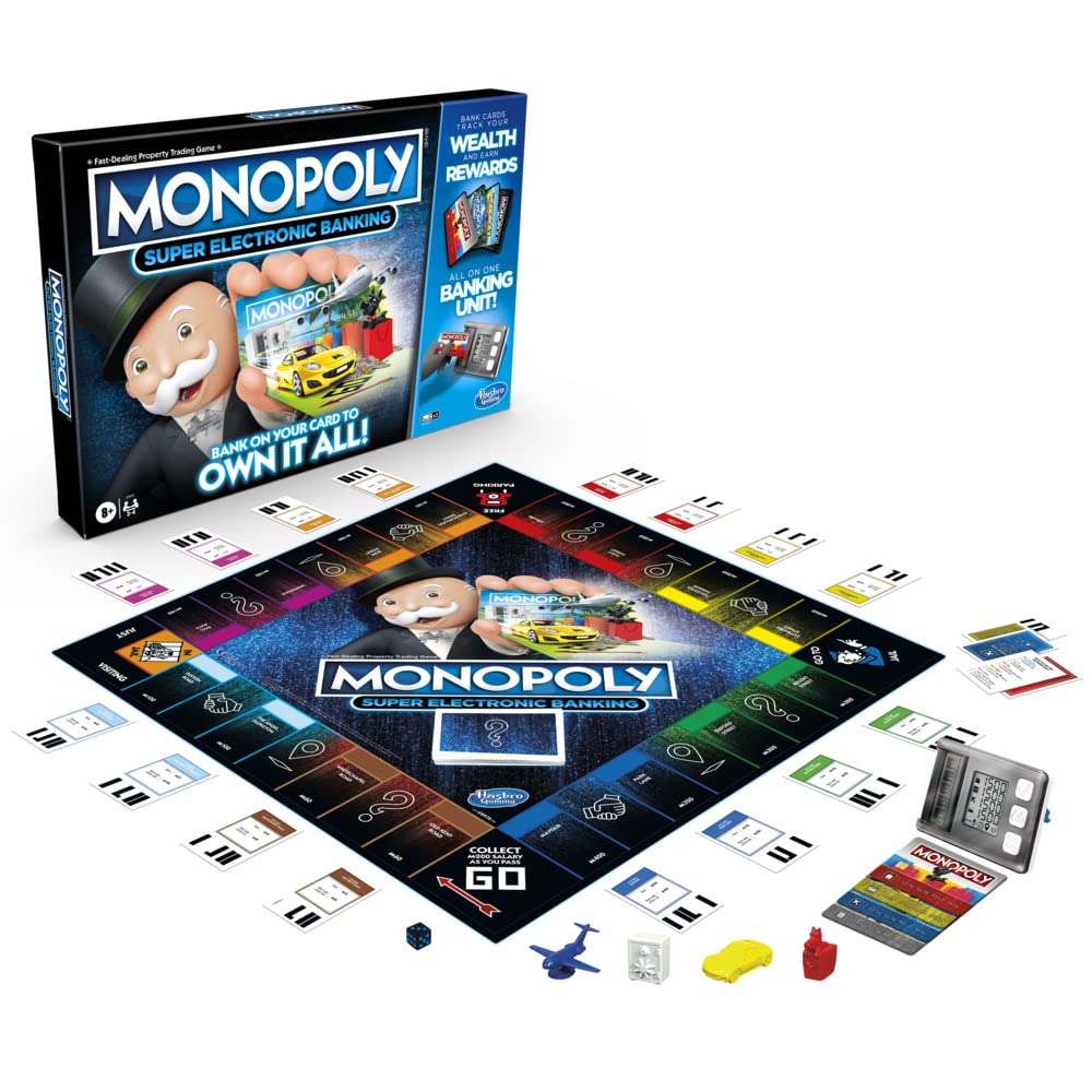 Monopoly Ultimate Rewards Family Board Game with Electronic Banking | Ages 8+ | 2-4 Players