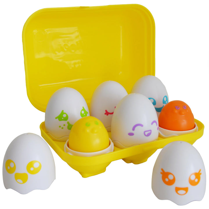 Toomies Hide and Squeak Eggs - Large Sensory Toy with Squeak & Rattle Chicks, Shape & Colour Sorter for Toddlers 6-36 Months