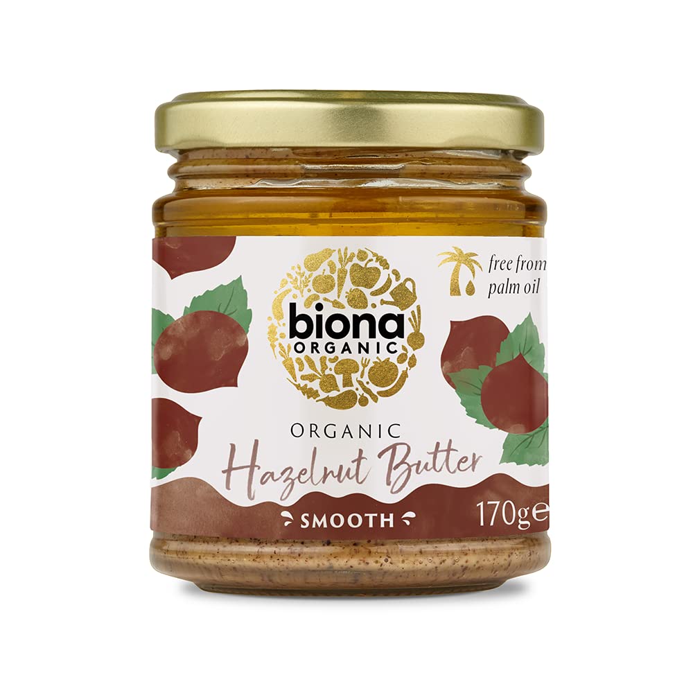 Biona Organic Hazelnut Butter, 170g - Smooth, Palm Oil & Emulsifier Free - 100% Organic 5