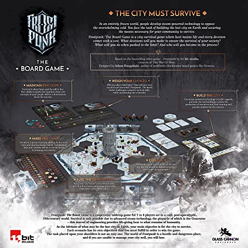 Glass Cannon Unplugged Frostpunk: The Board Game Strategy Game for 1-4 Players 6