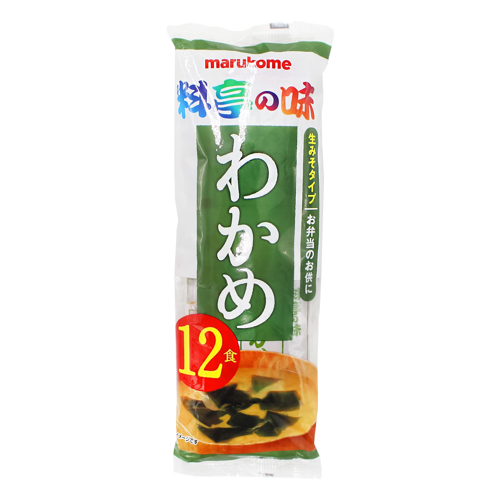 Marukome Instant Miso Soup Paste Sachets With Wakame | 12 x 18g Packs
