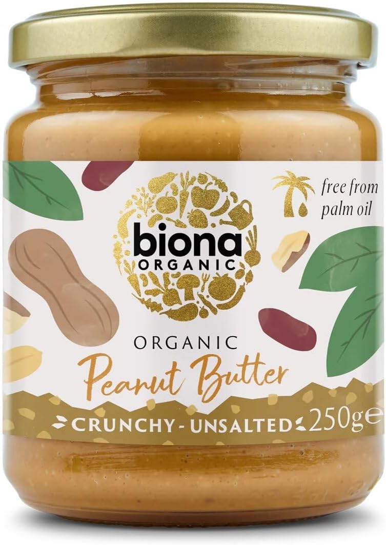 Biona Organic Crunchy Peanut Butter No Salt, 250g