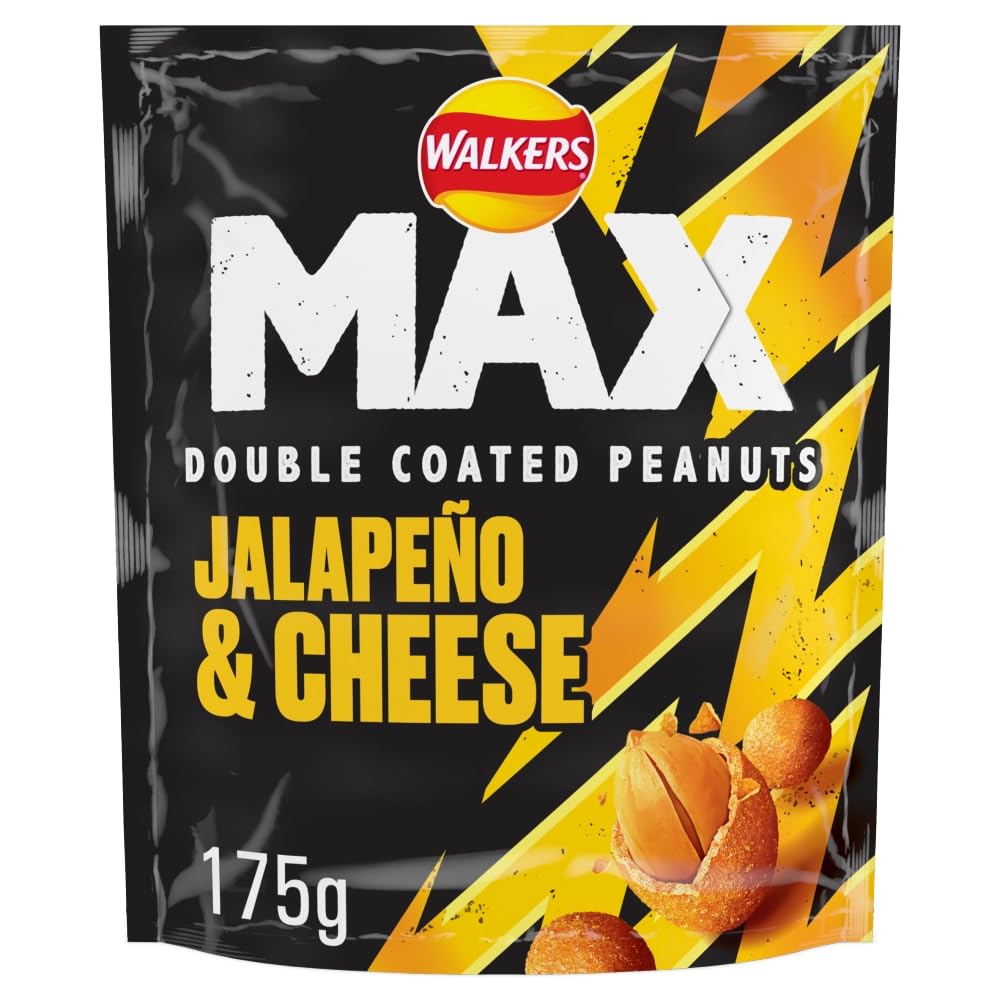 Walkers Max Strong Jalapeño & Cheese Double Coated Peanuts 175g 5