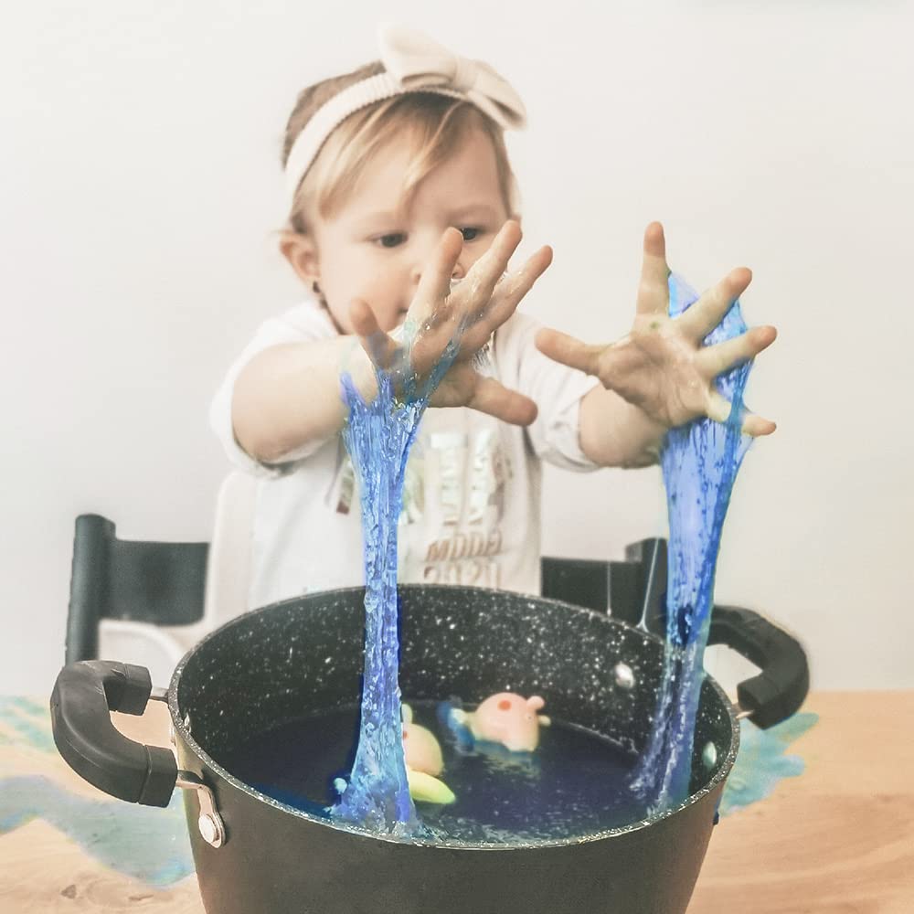 ZIMPLI Slime Play Blue – DIY-Schleim-Set für Kinder, wiederverwendbares sensorisches Aktivitätsspielzeug 3