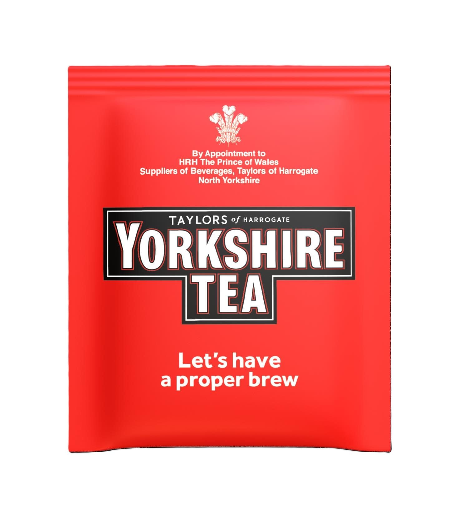 Yorkshire Tea Individually Wrapped Tea Bags, 6 x 20 Bags, 120 Total, Black Tea Blend