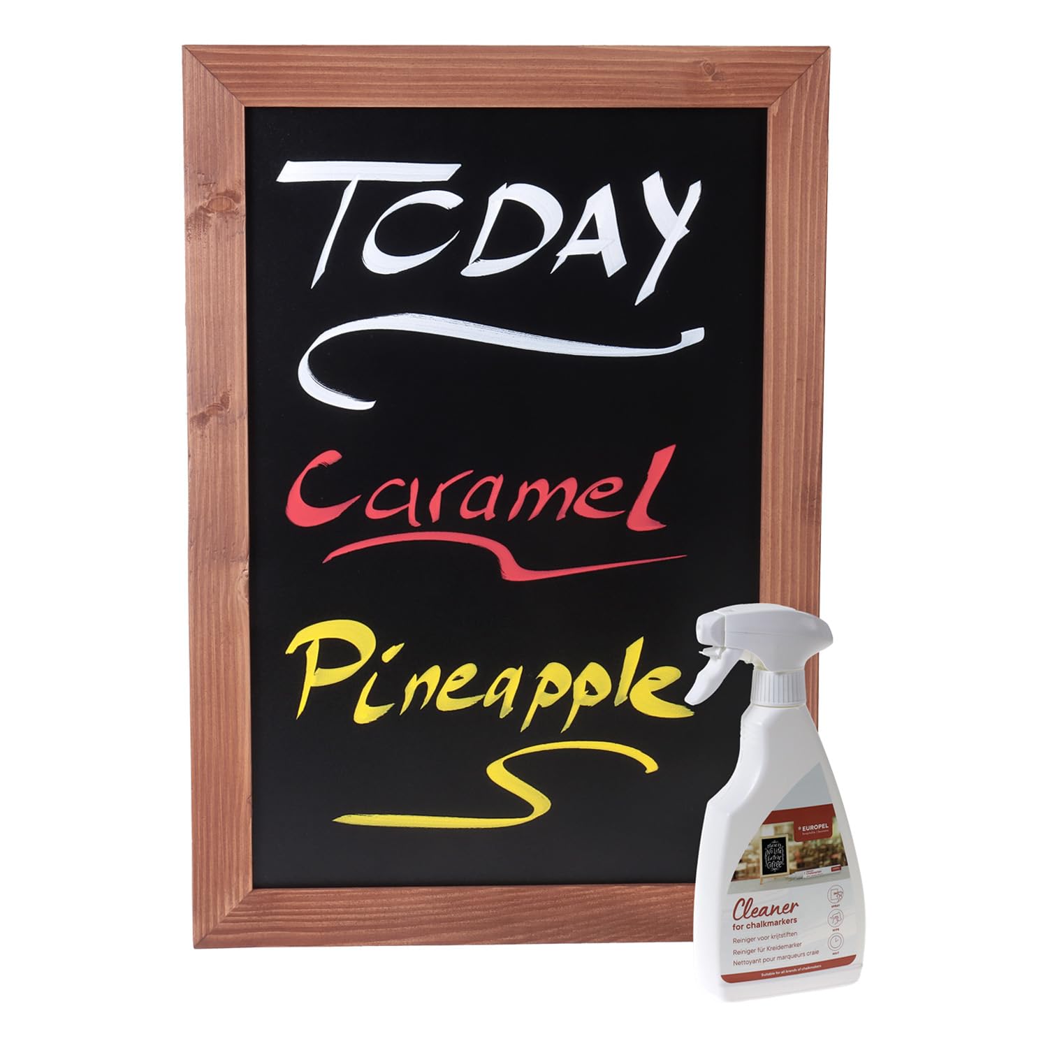 Europel Liquid Chalk Marker Cleaning Spray - 500 ml | Residue-Free Waterproof Chalk Removal 3