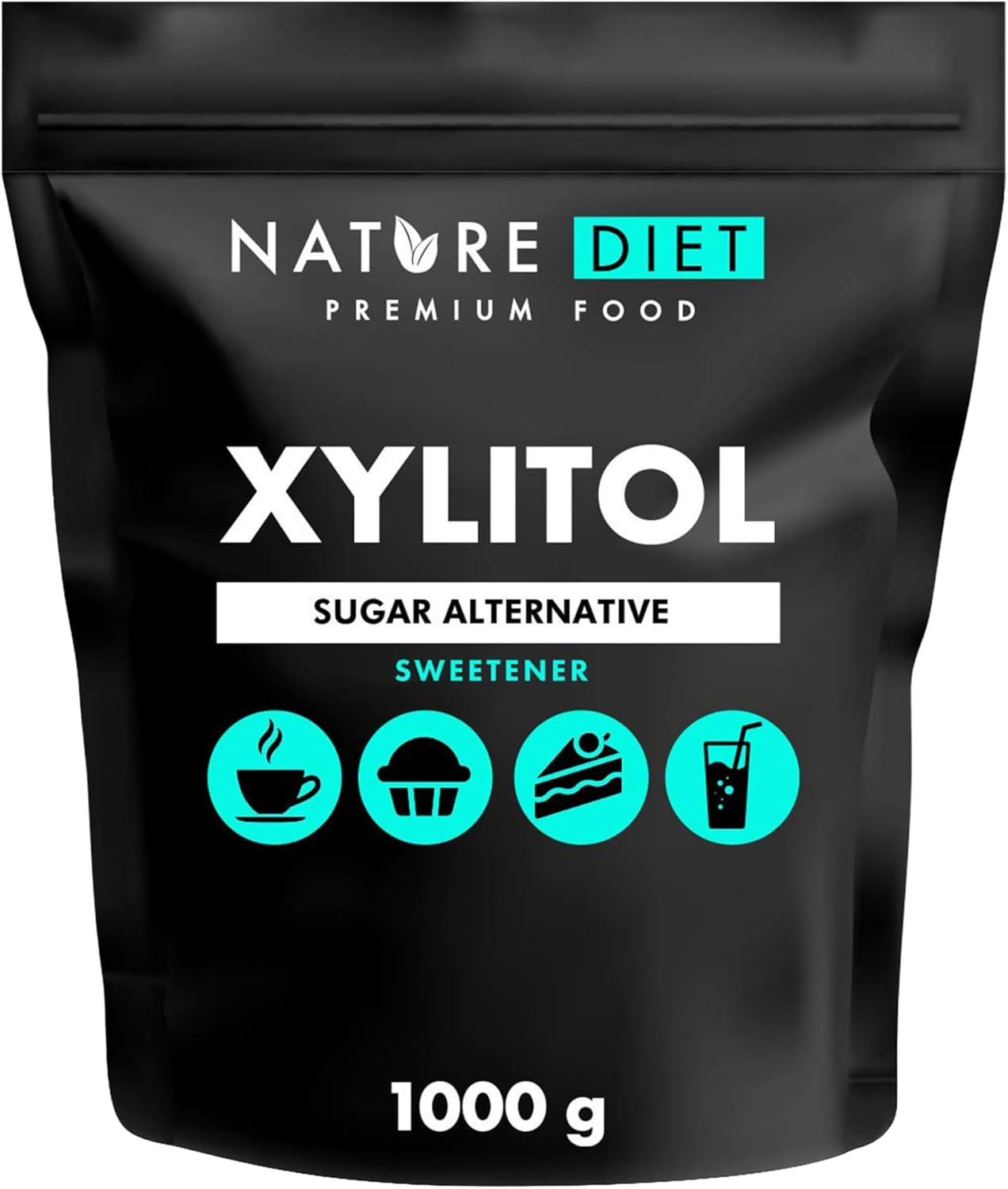 Nature Diet - Xylitol 1 kg | 100% Natural Plant-Based Sweetener | Low Glycemic Sugar Substitute