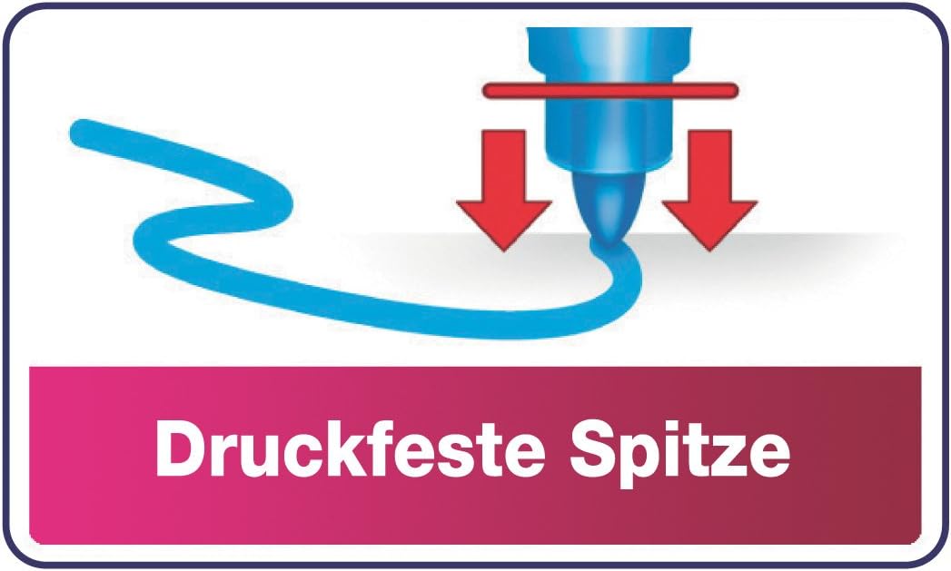 BIC Kids Kid Couleur Felt Tip Pens - Assorted Colors Medium Point Washable Markers for Kids, Pack of 12 9