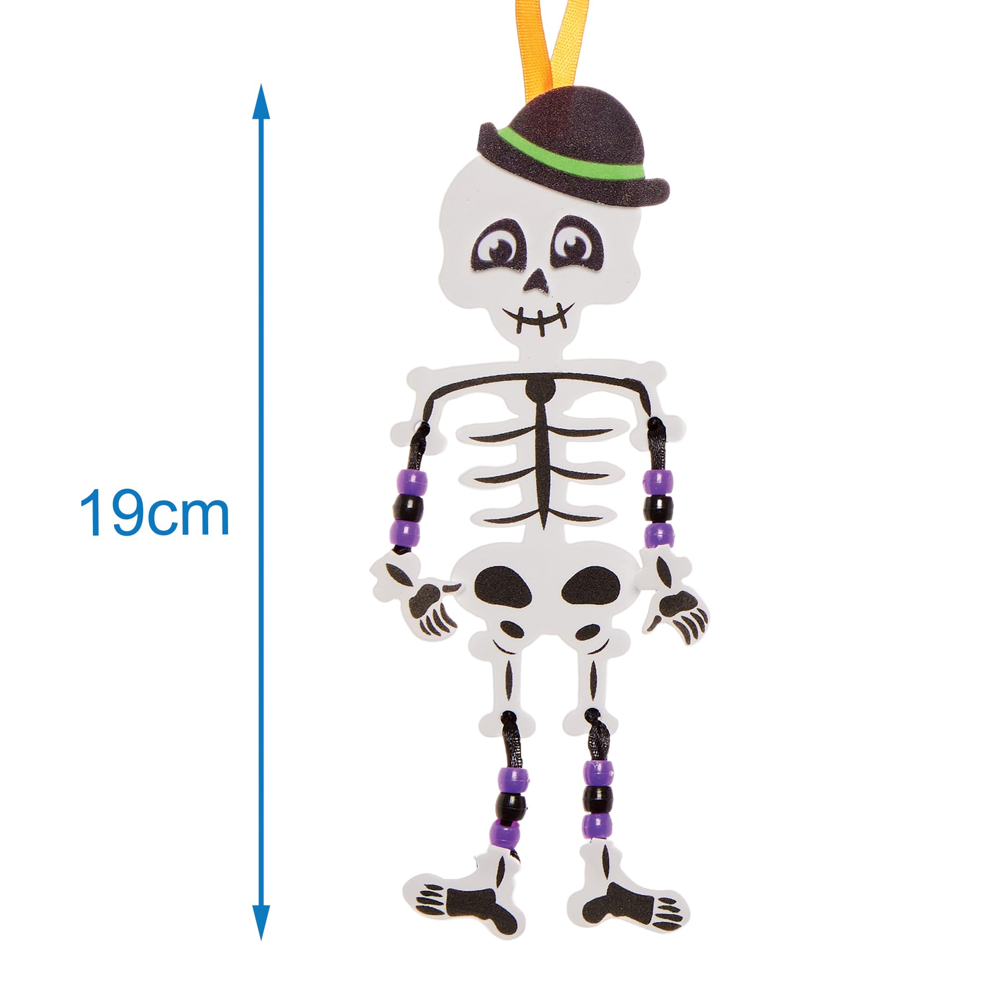 Baker Ross Skeleton Dangly Arm and Leg Decoration Kit - Pack of 5