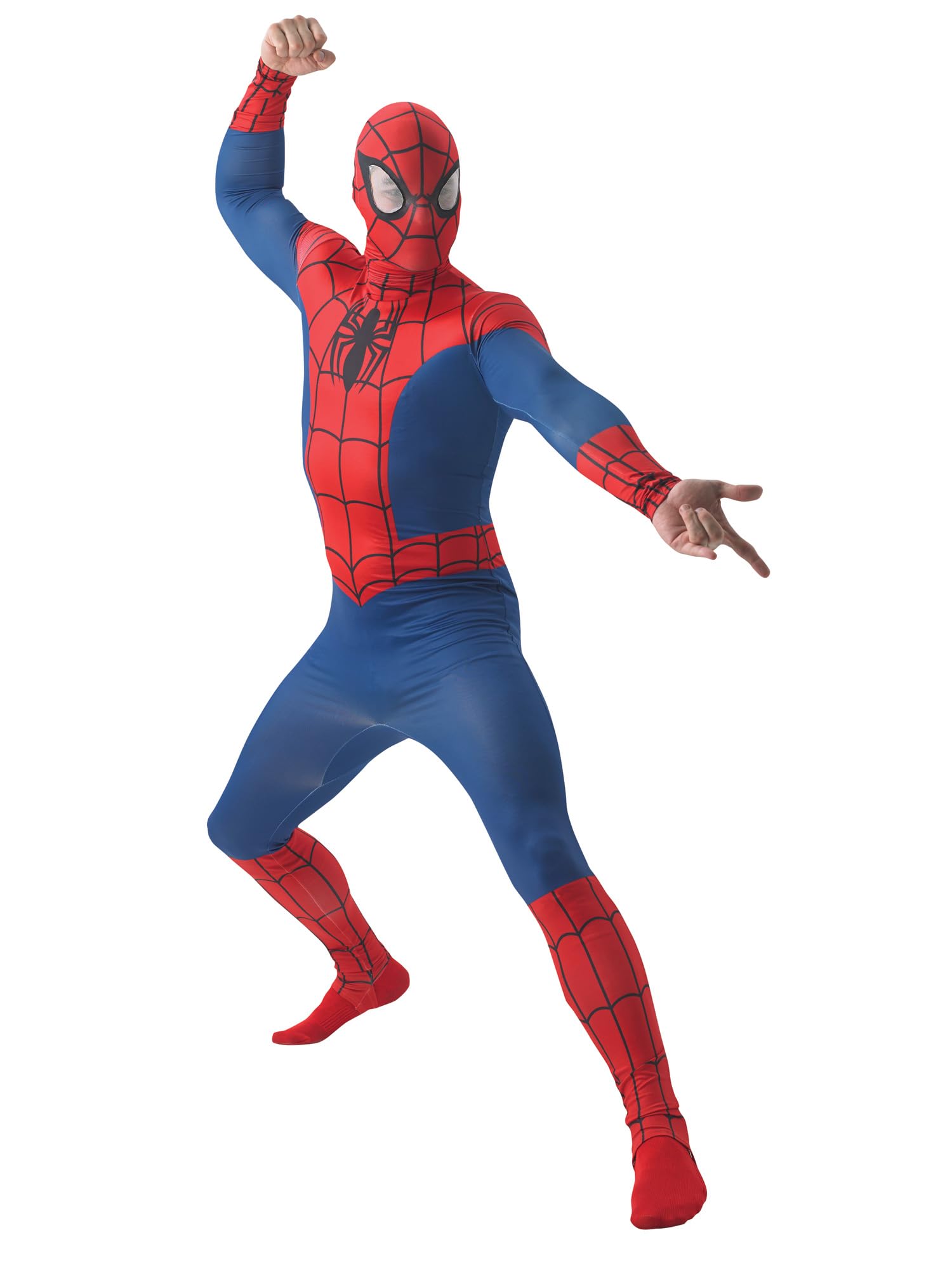 Rubies Official Spiderman Deluxe Adult Costume | STD Size | Blue/Red