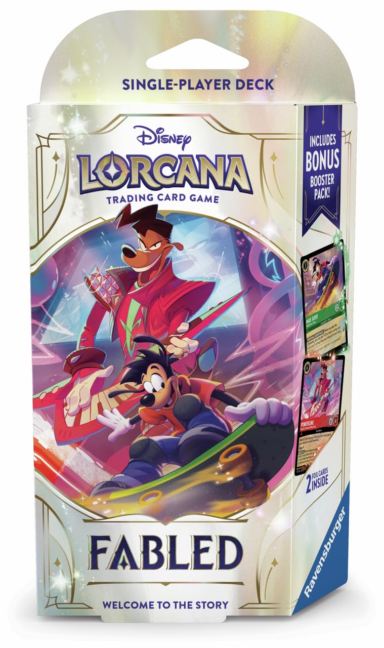 Ravensburger Disney Lorcana Trading Card Game - Fabled Starter Deck A - Emerald & Ruby