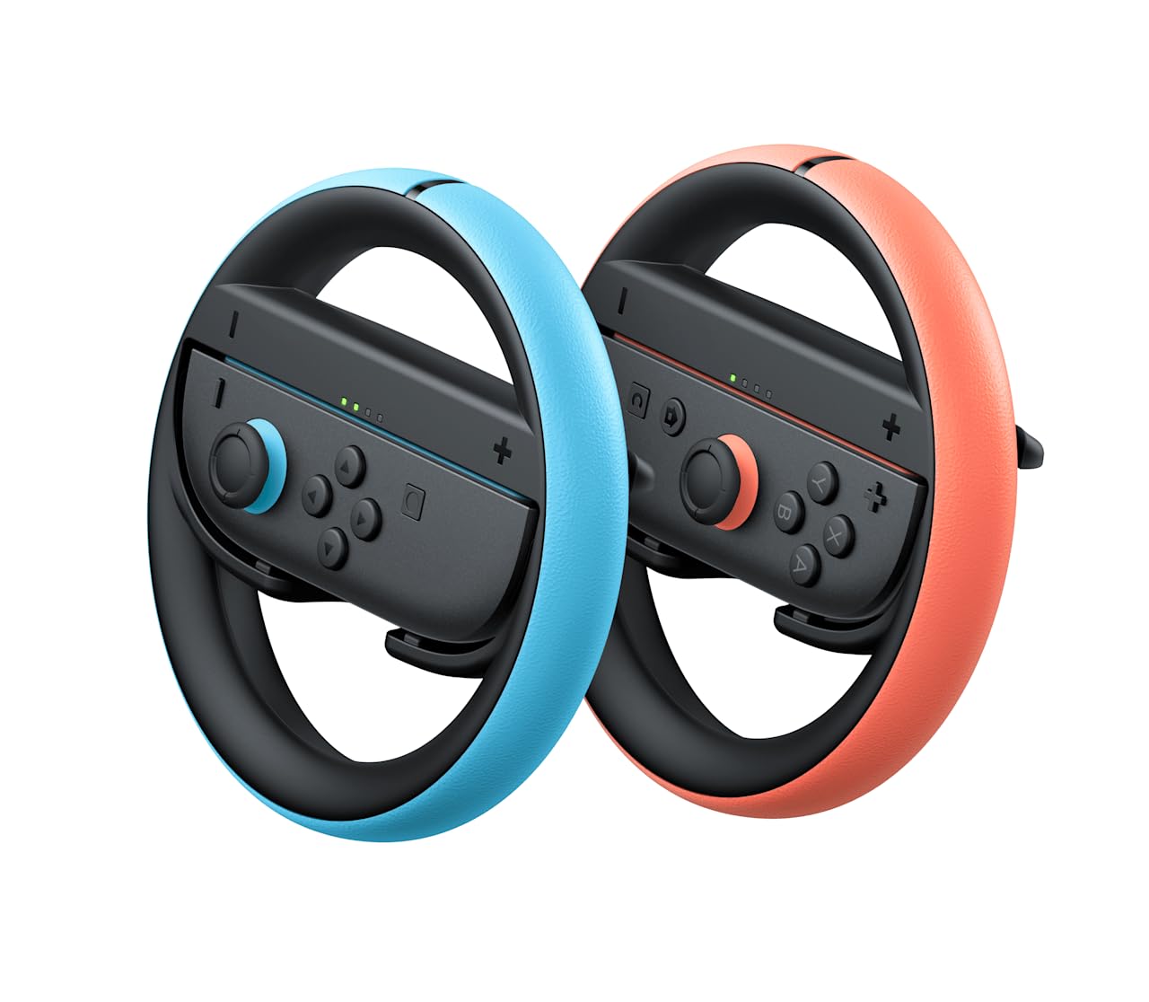 Nintendo Joy-Con 2 Wheel Pair - Light Blue & Light Red Steering Accessories for Racing Games 4