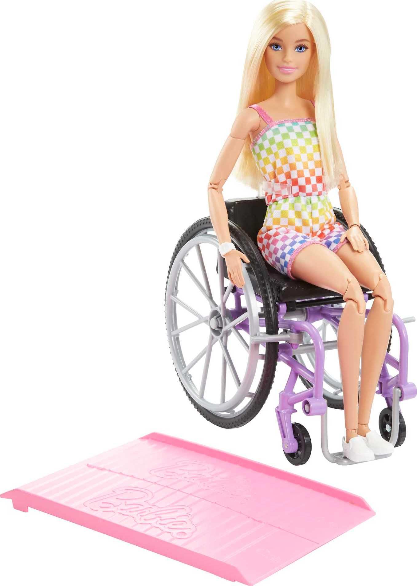 Barbie Fashionistas Doll with Wheelchair and Ramp - Inclusive Play for Kids 3+