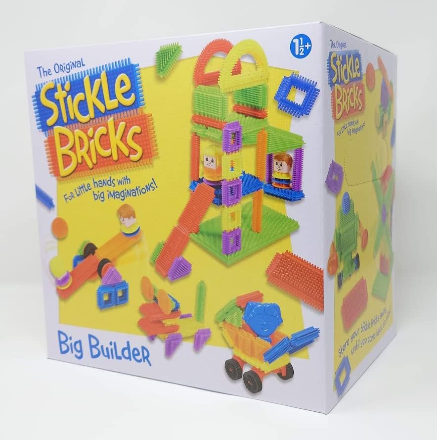 Stickle Bricks Big Builder Construction Set - Over 125 Pieces for Toddlers 18 Months+ 3