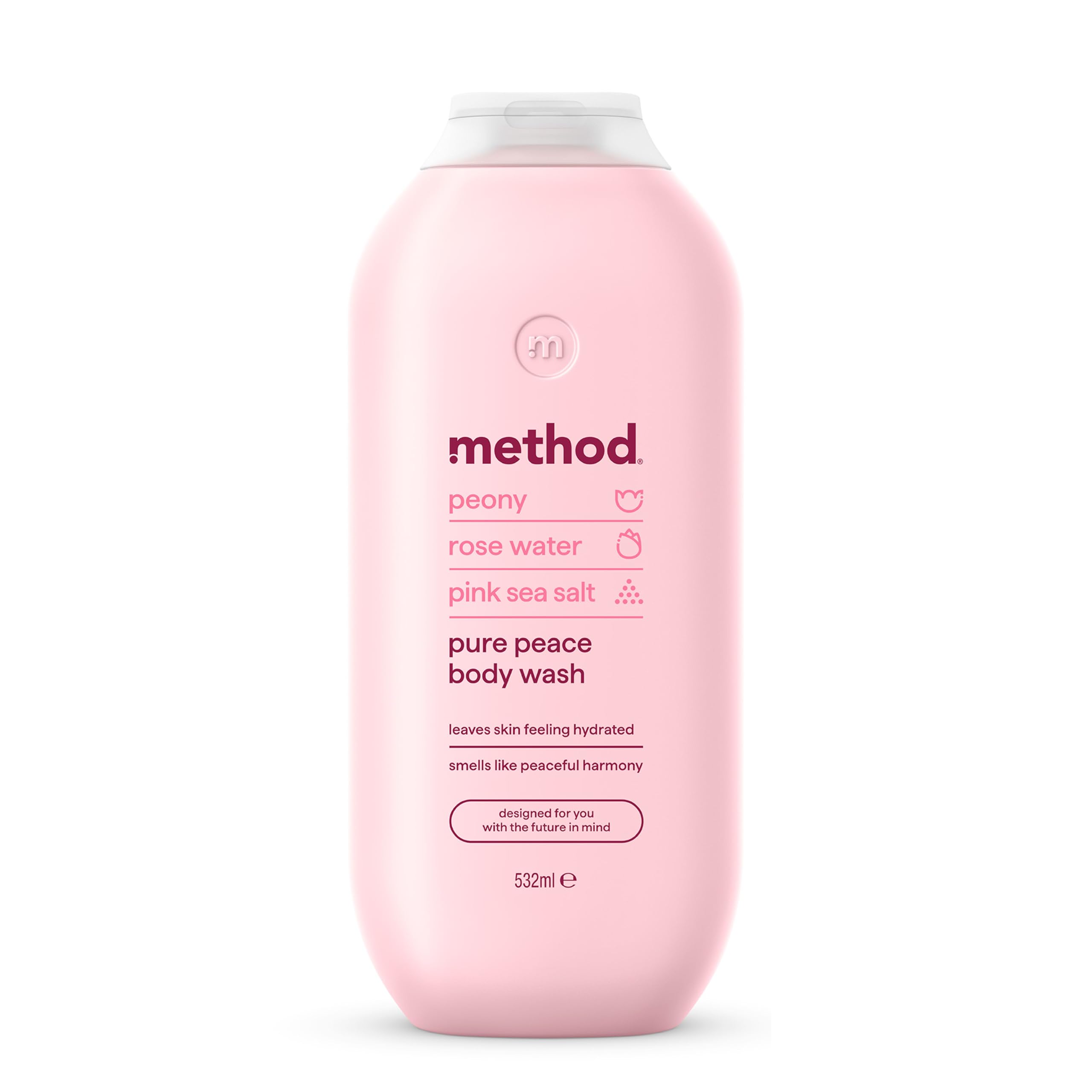 Method - Pure Peace Body Wash (Shower Gel) with Peony, Rose Water & Pink Sea Salt