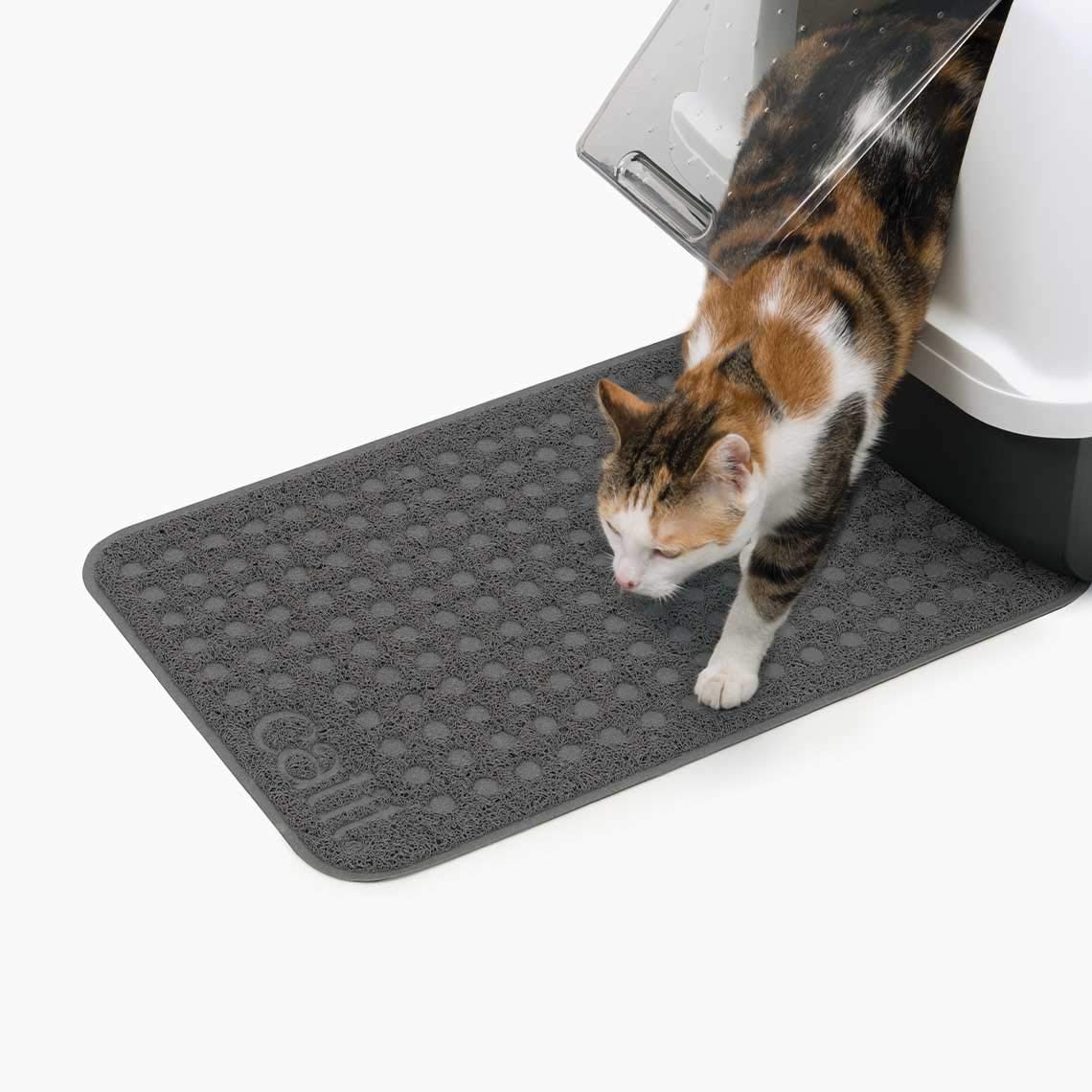 Catit Litter Mat - Soft Grippy Surface for Litter Containment | 40 x 60 cm | Gray 7