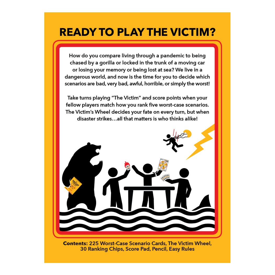 Moose Worst-Case Scenario Card Game – Match Player Rankings of 5 Scenarios