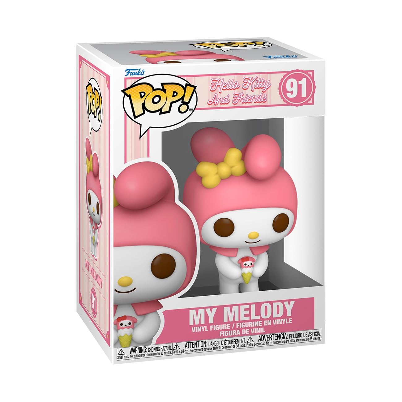 Funko Sanrio My Melody Chibi Character Figure - 3.75 in Vinyl | Pastel