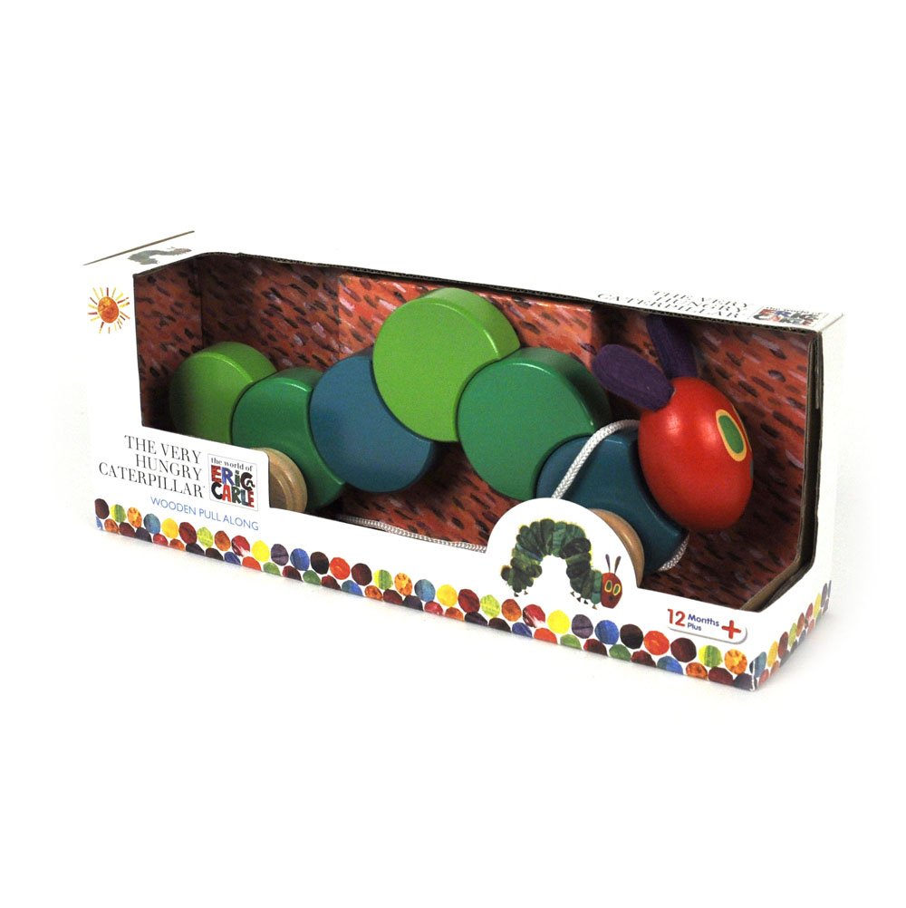 Very Hungry Caterpillar HC0930 Wooden Pull Along Toy - Encourages First Steps 4
