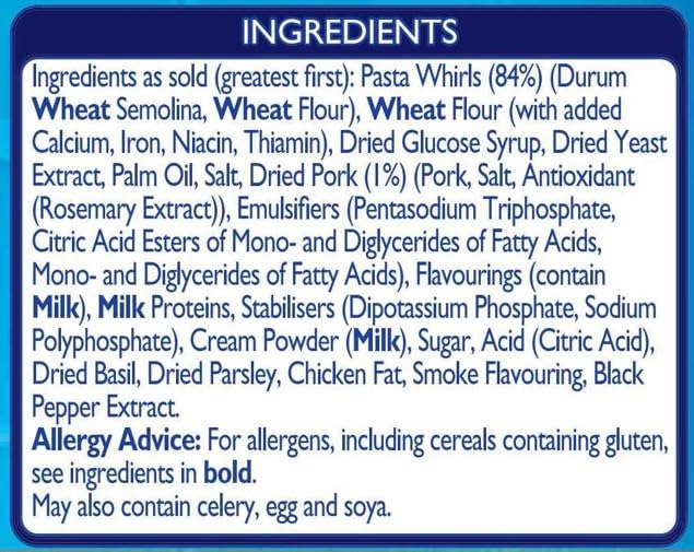 Batchelors Pasta "n" Sauce Roast Chicken & Bacon Instant Pasta Meal 8