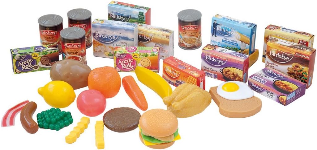 Casdon 617 Family Favourites Toy Grocery Set - 36-Piece Play Food Set for Ages 2+