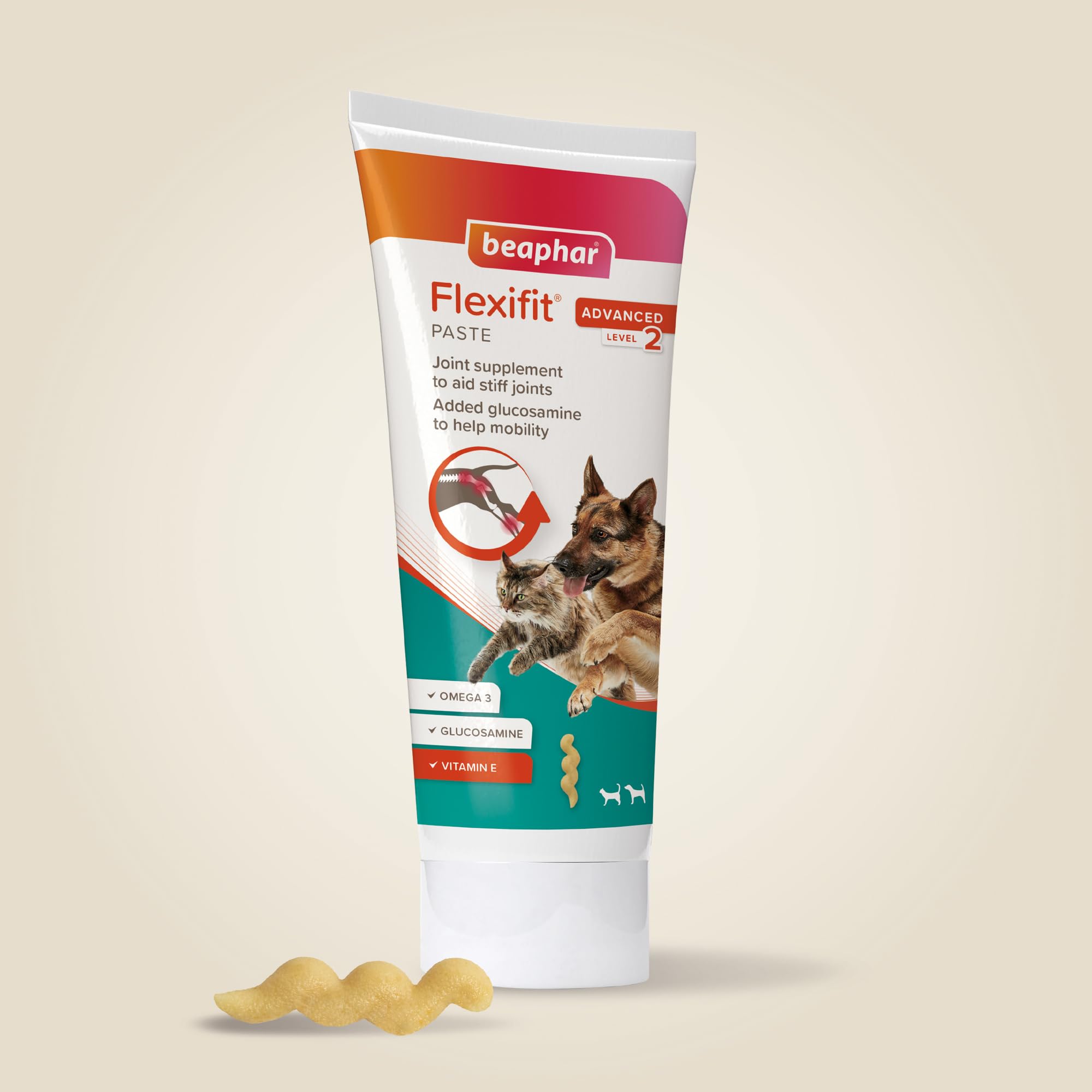 Beaphar Flexifit Joint Supplement Paste for Dogs & Cats - 250g | Aids Mobility & Soothes Stiff Joints