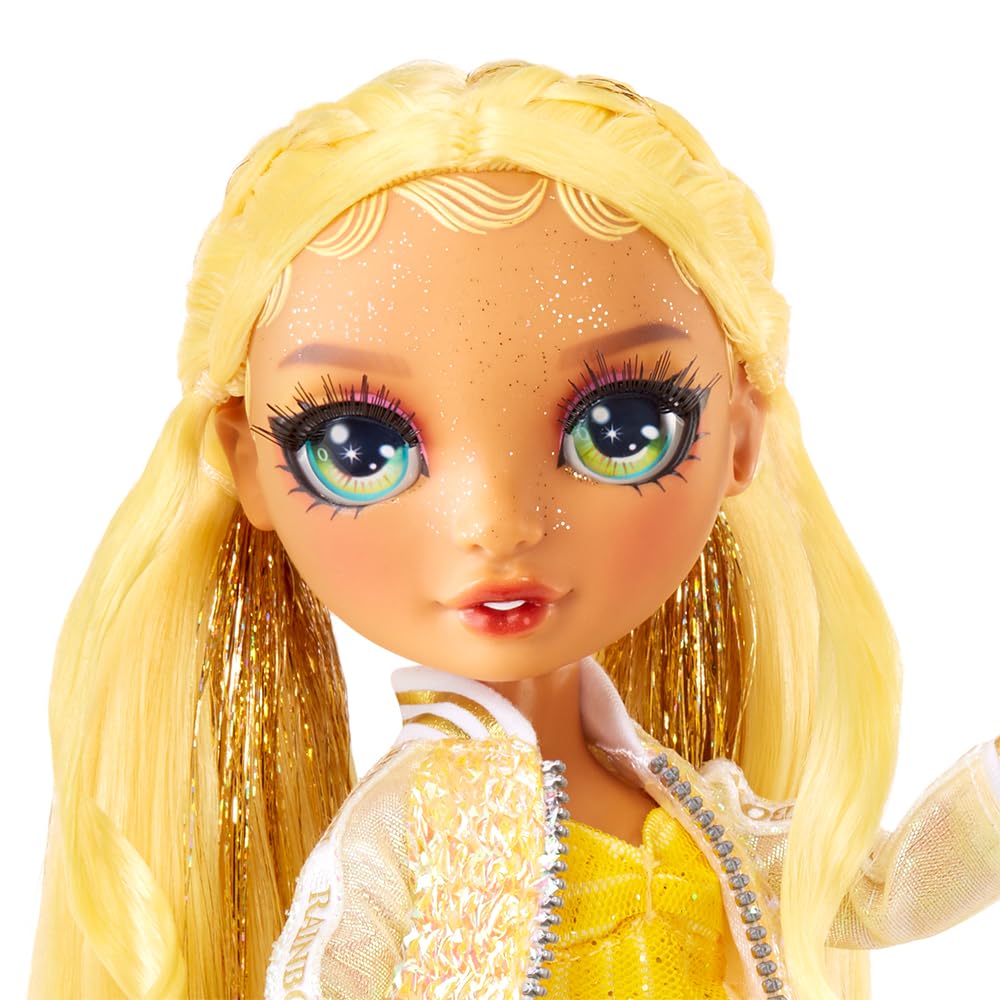 Rainbow High Sunny Madison Fashion Doll with Sparkle Slime & Magical Pet - 28 cm Yellow Shimmer Doll with Customizable Accessories 3
