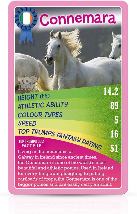 Top Trumps Kartenspiel „Pferde, Ponys und Einhörner“ 3
