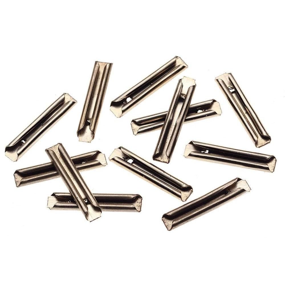 Hornby R910 Model Train Track Fishplates - Pack of 12 | Plastic, Silver | For Flexible/Semi-Flexible Track