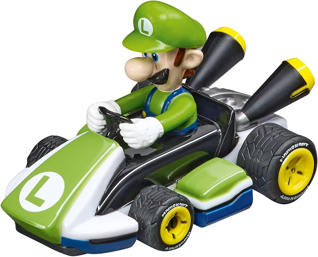 Carrera FIRST Mario Kart Mario vs Luigi 2.9m Slot Car Race Track Set, Multicolor