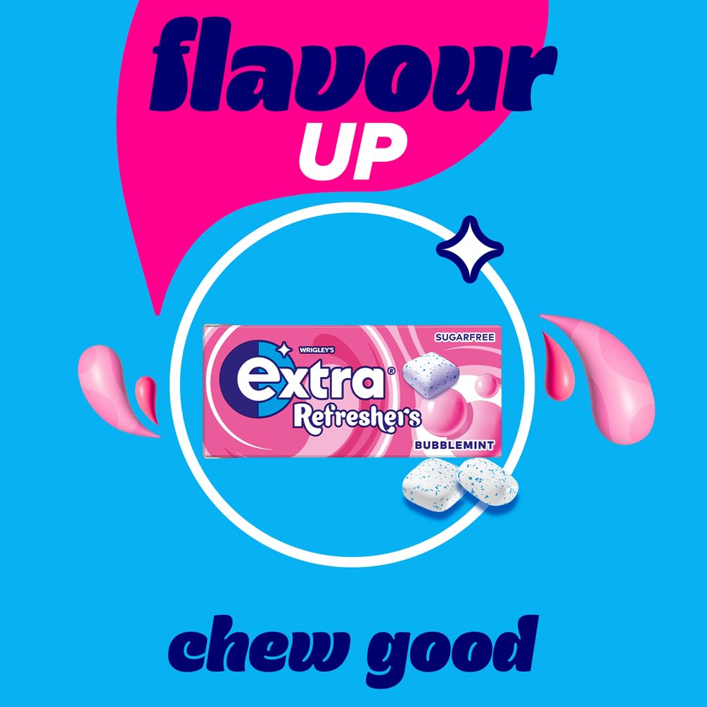 Extra - Refreshers Kaugummi Bubblemint (112 Stück, 16 Packungen) 3