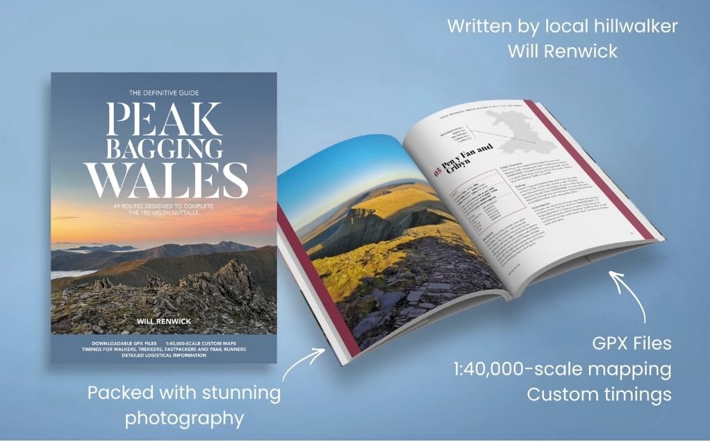 Vertebrate Publishing Peak Bagging: Wales - 49 Routes to 188 Welsh Nuttalls | Paperback