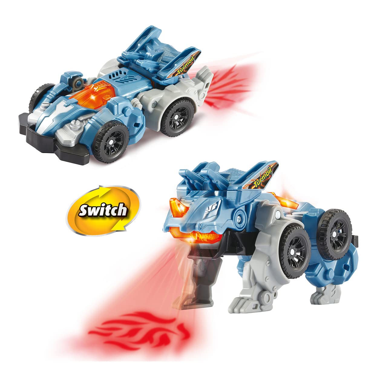 VTech Switch & Go Dinos Turmoil The Triceratops - Transforming Car to Dinosaur Toy for Kids 3+ 3