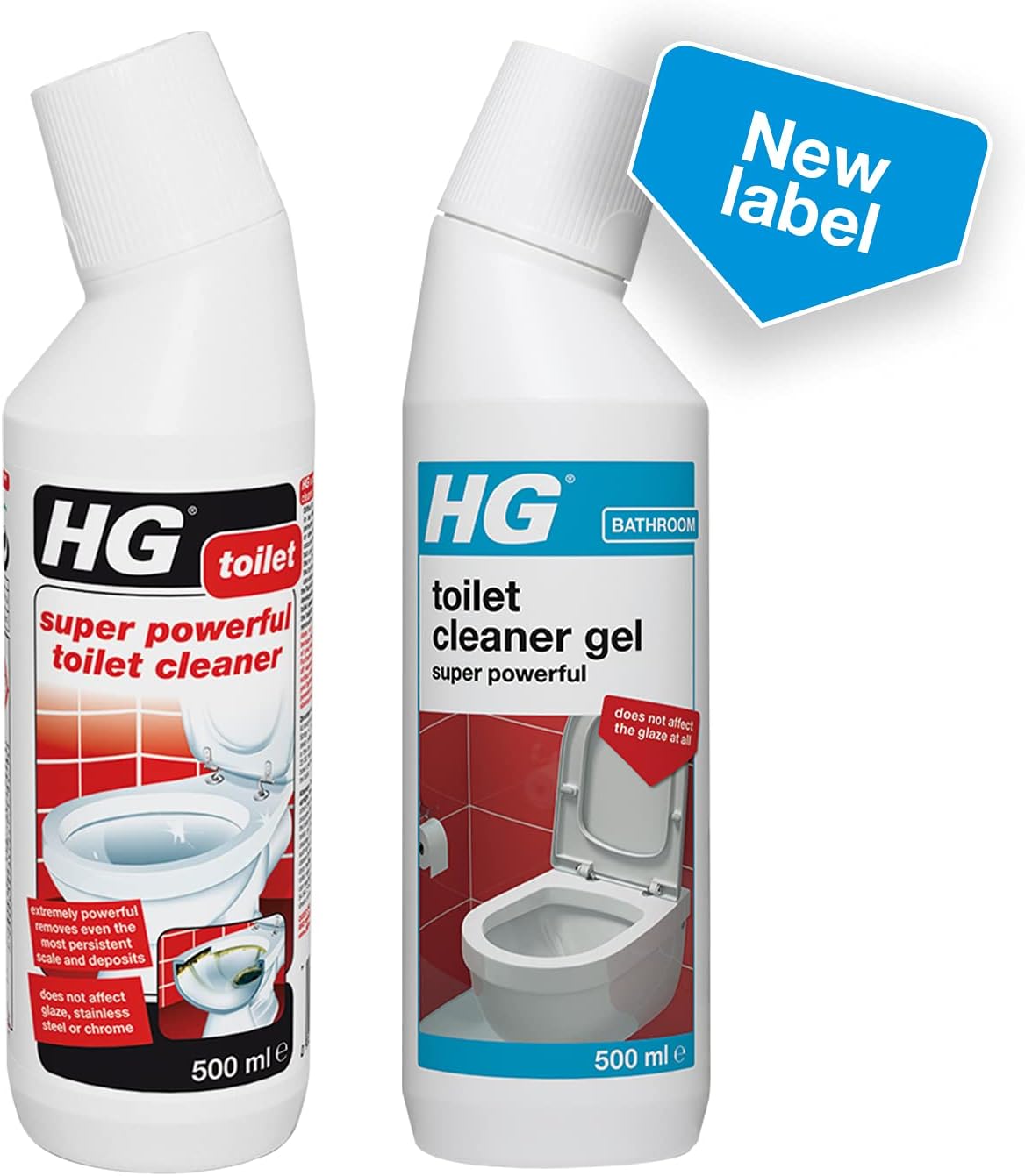 HG Super Powerful Toilet Cleaner Gel - 500ml Bathroom Descaler for Limescale & Stains 6