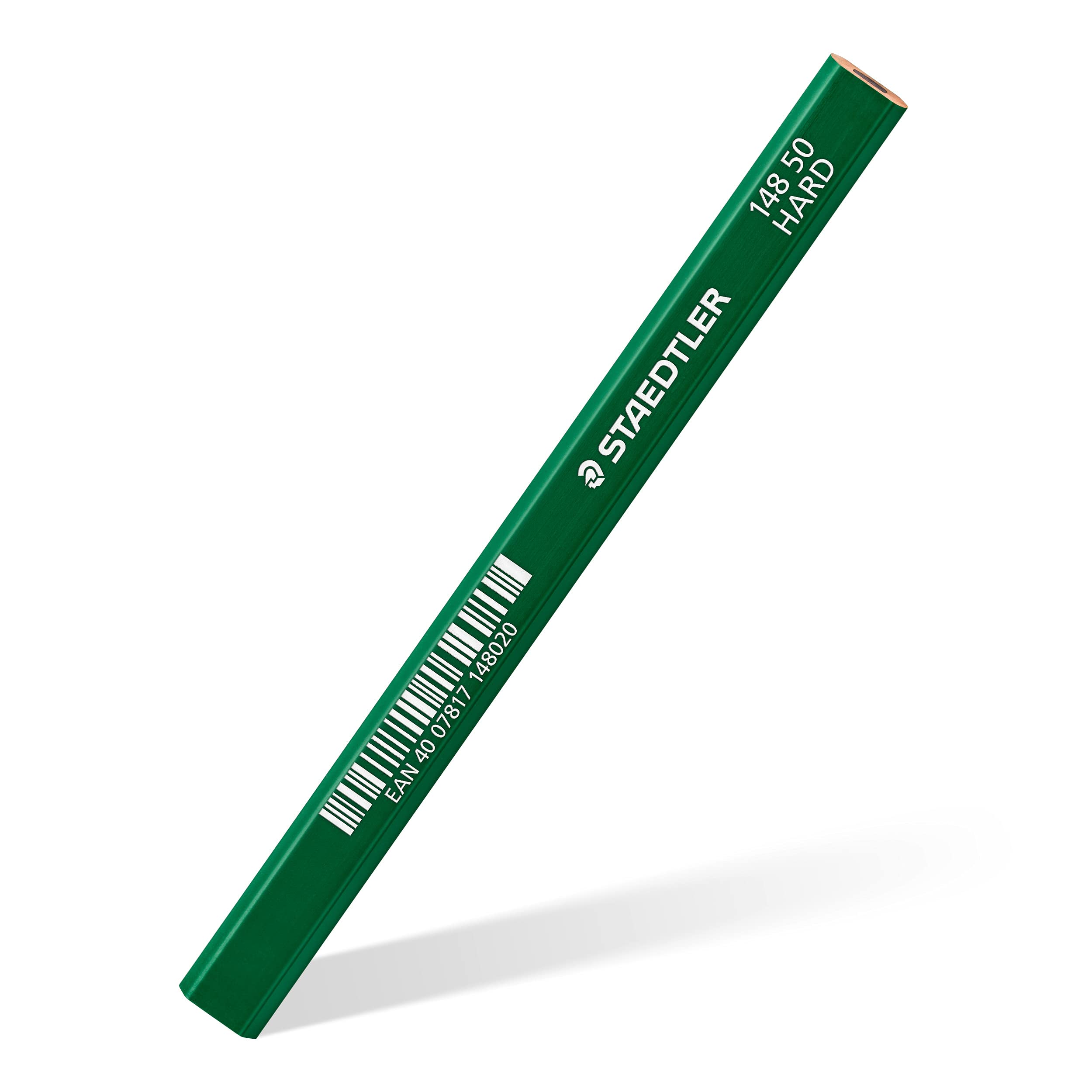 STAEDTLER 148 50 Hard Carpenters Pencil - 6H Lead, Pack of 12