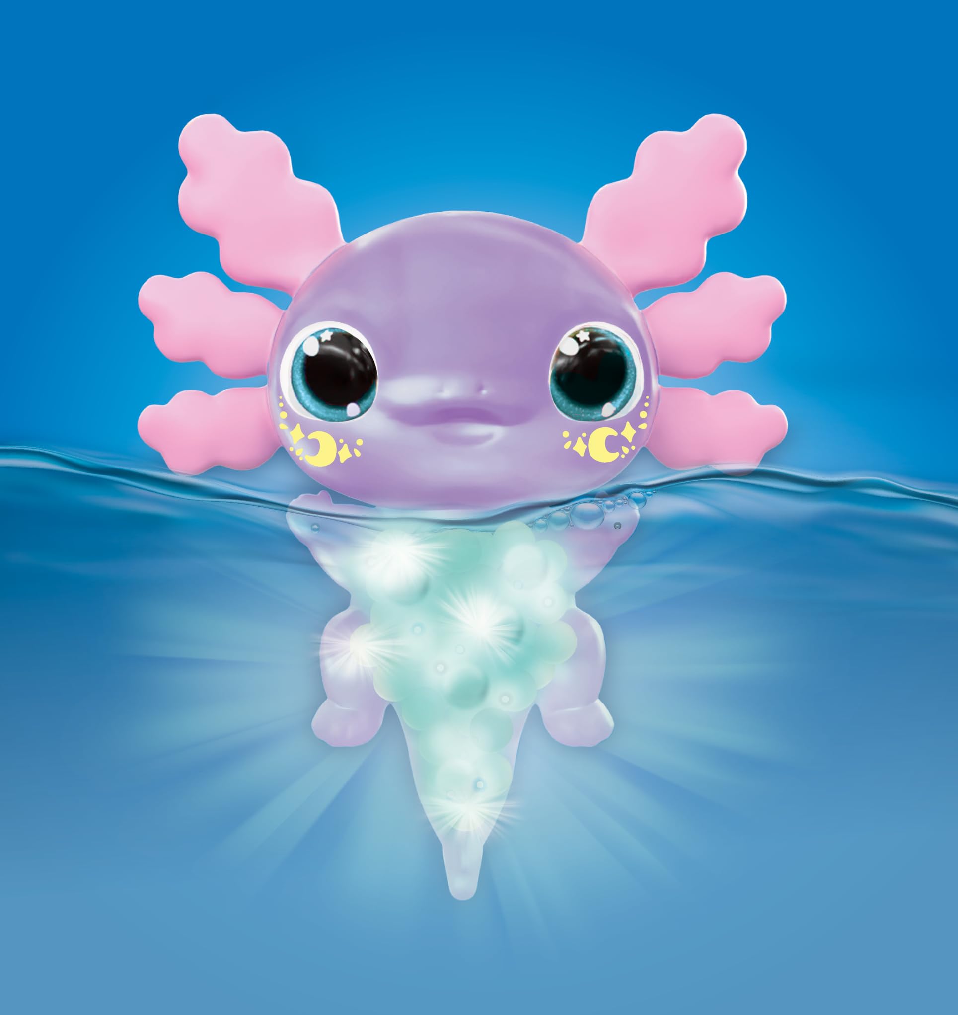 Let's Glo Axolotl - Glowing, Squishy Electronic Pet for Kids