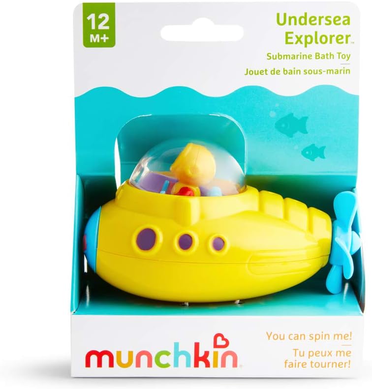 Munchkin Undersea Explorer Bath Toy - Fun Yellow Submarine for Toddlers 12M+ 4