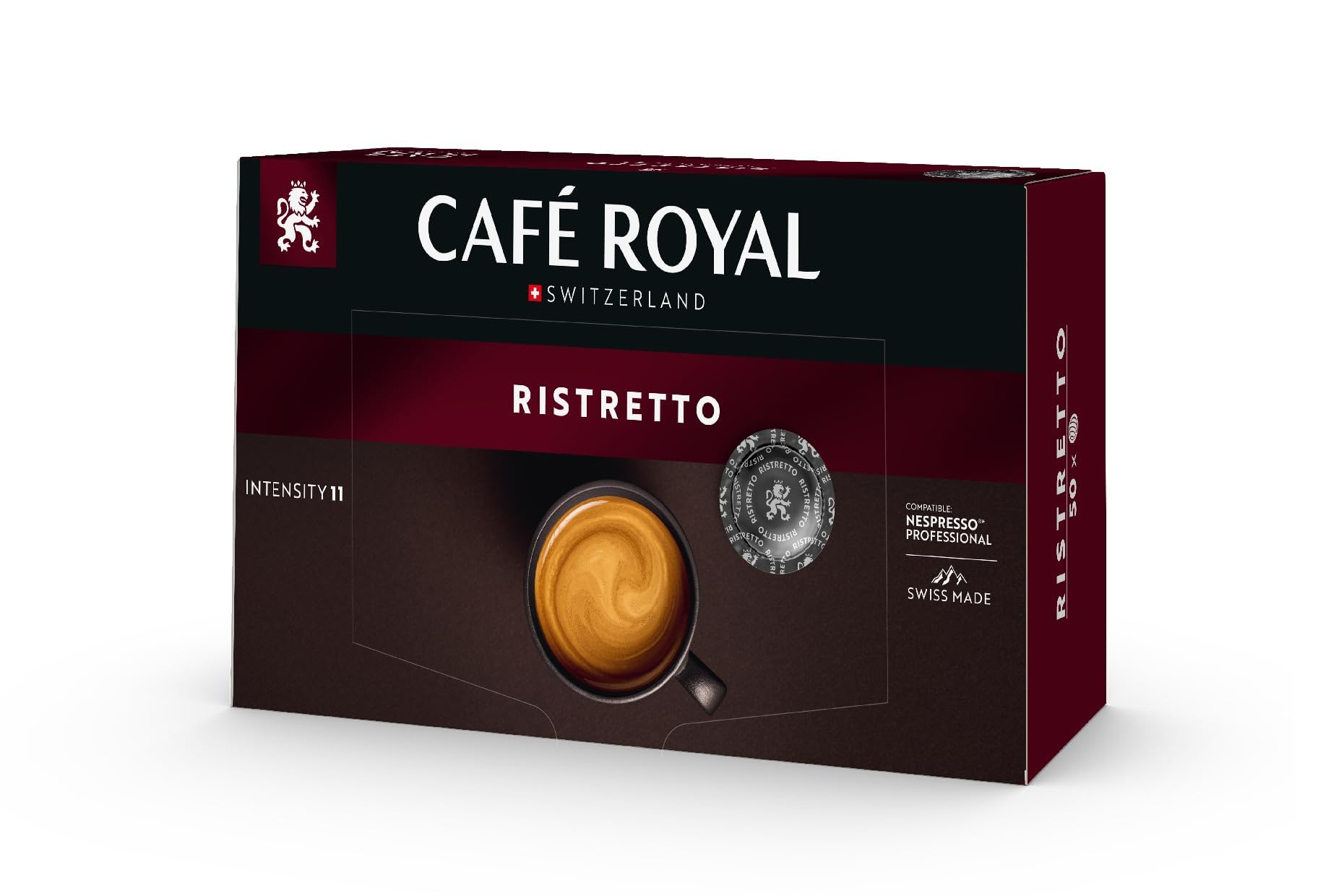 Café Royal Professional Pads, Ristretto, 50-Pack Nespresso Compatible, 100% Arabica, Rainforest Alliance Certified