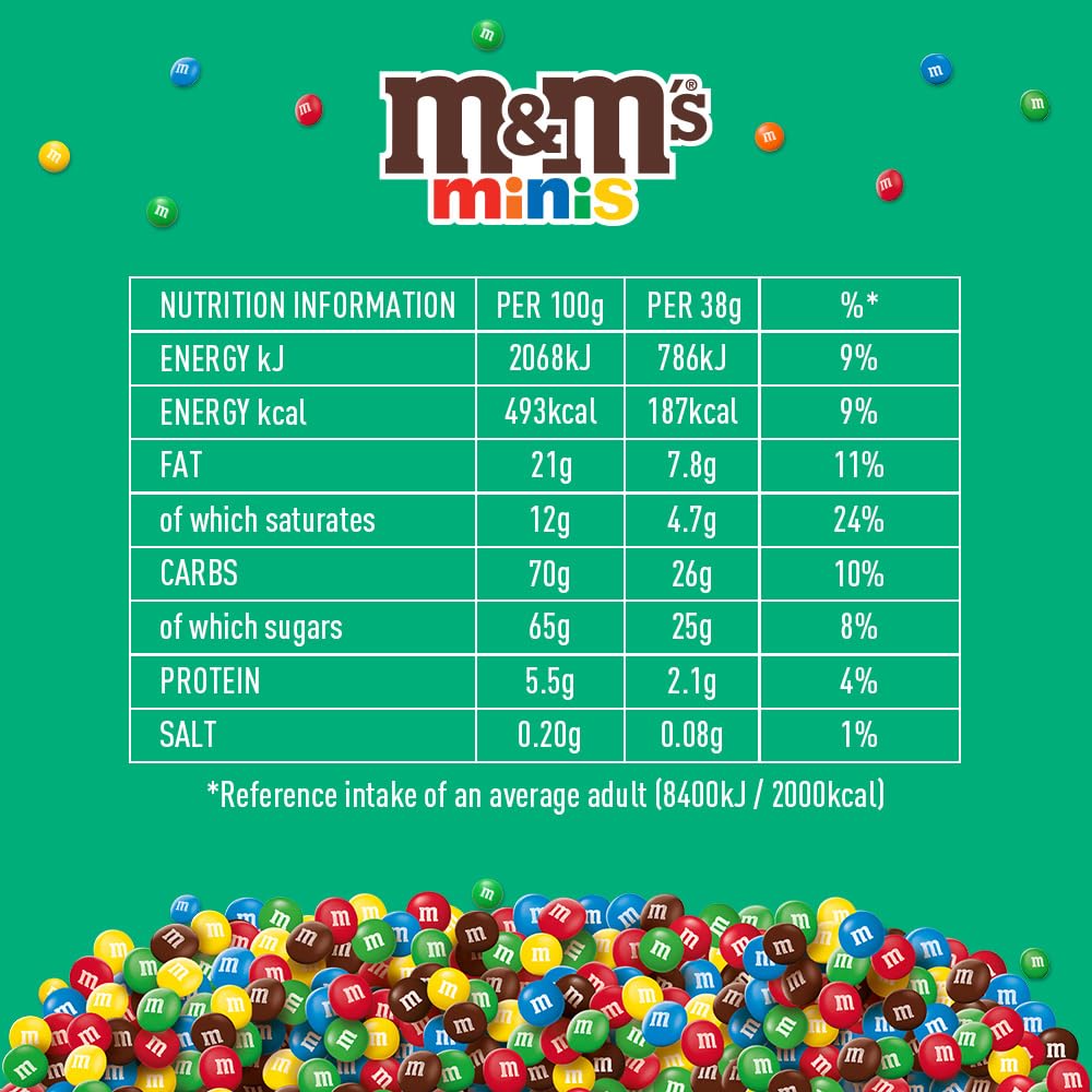 M&M's Minis Milk Chocolate 115g - Party Bag Chocolate Gift