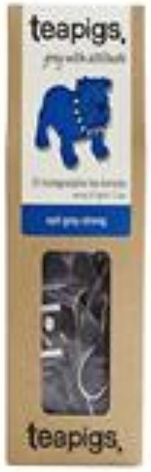Tea Pigs Earl Grey Starker Tee 15 Beutel – Kräftiger Assam Schwarztee mit Bergamotte