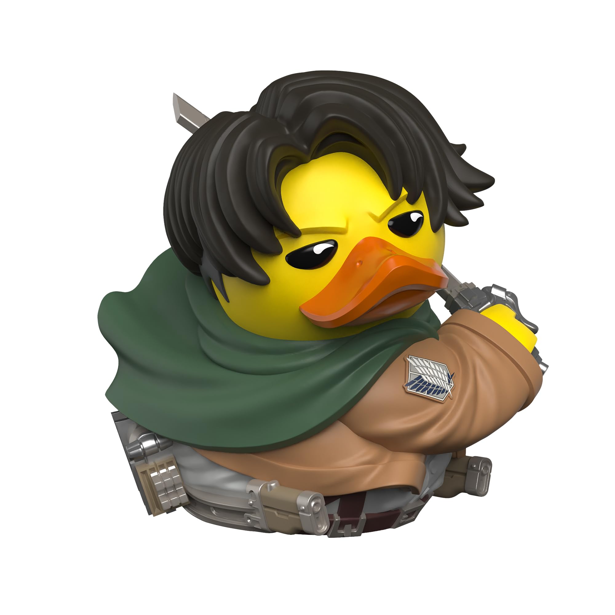 TUBBZ Attack on Titan - Levi Ackerman Cosplaying Rubber Duck Collectible Figure | 9 cm | Polyvinyl Chloride