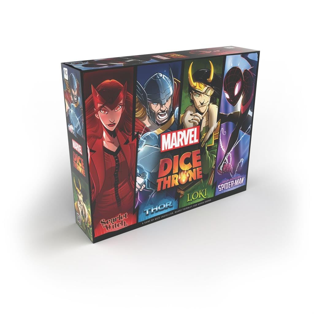 USAopoly Marvel Dice Throne 4-Hero Box Board Game