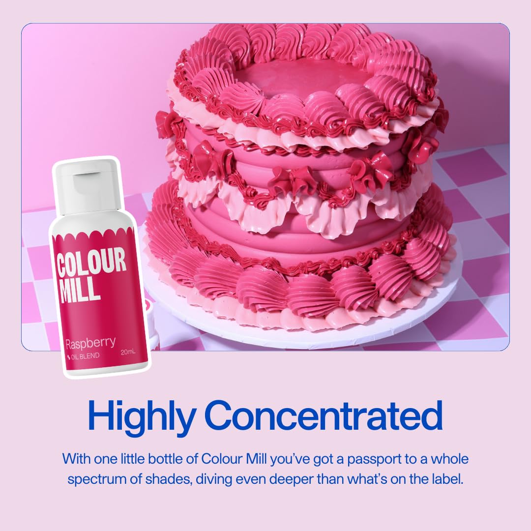 Colour Mill Oil Blend Food Colouring - Hot Pink | Oil-Based | 20ml 9