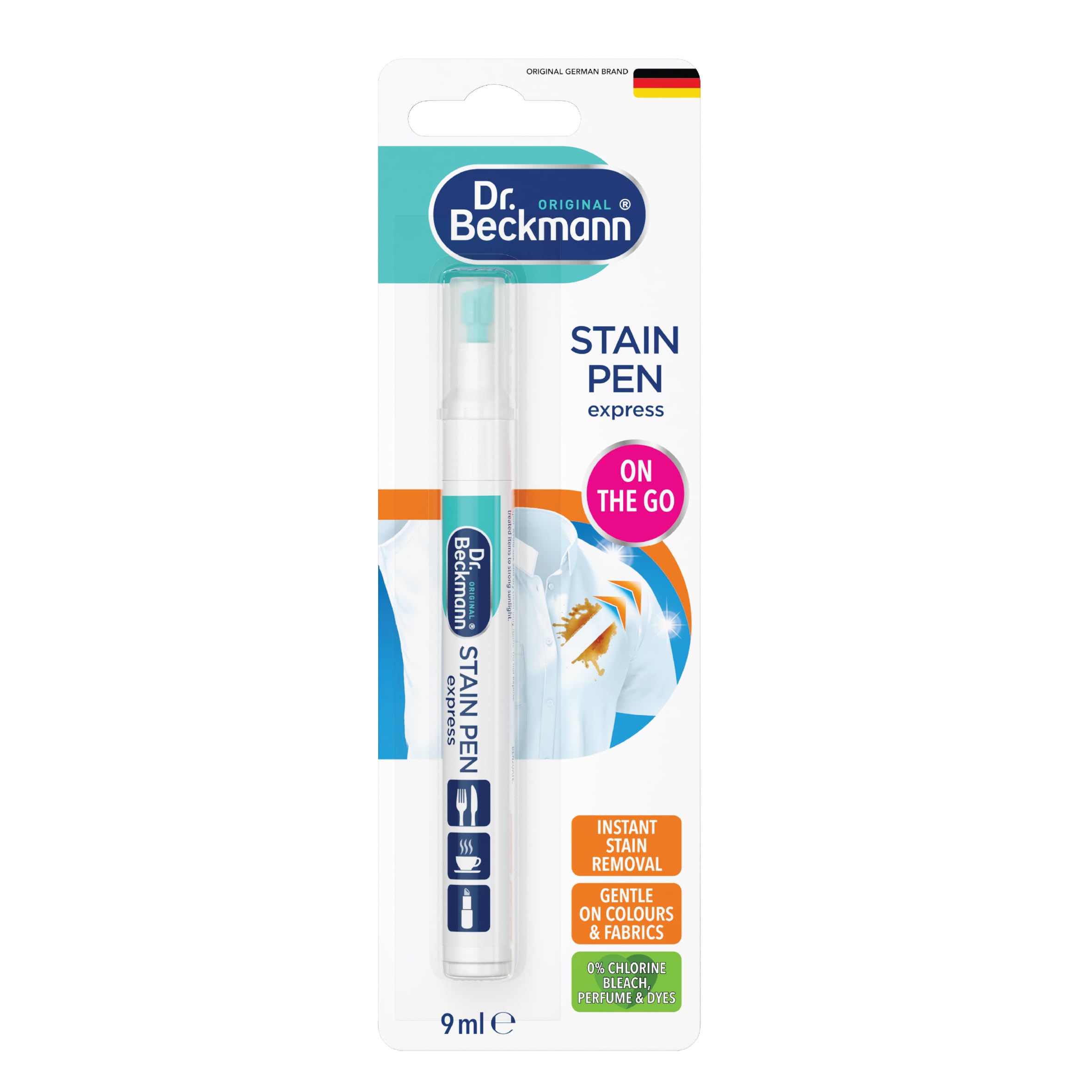 Dr. Beckmann Stain Pen Express - Instant On-the-Go Stain Removal | 9ml Liquid