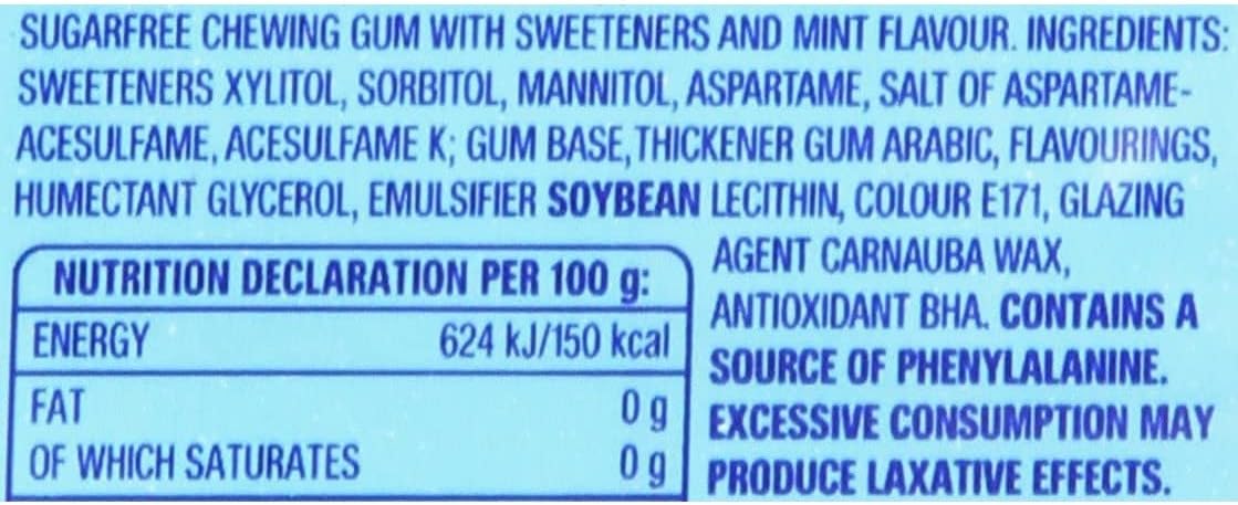 Wrigley's - Extra Peppermint Chewing Gum Sugar Free (84 g) 2