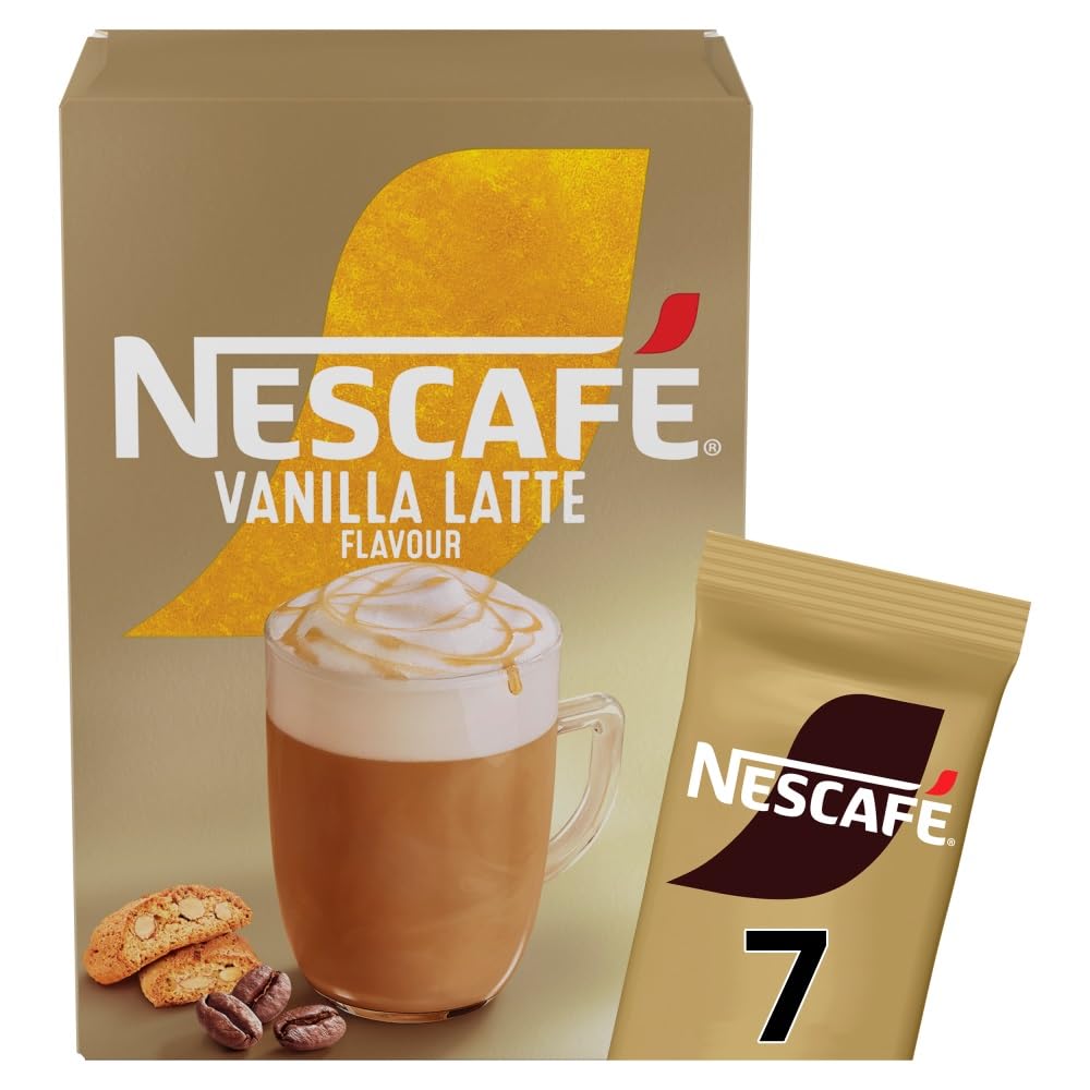 NESCAFÉ Vanilla Latte Instant Coffee 7 x 18.5g Sachets