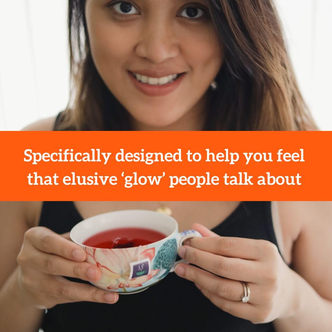 HOTTEA MAMA Get Up &amp; Glow Bio-Früchtetee | Reich an Vitamin C | Koffeinfreier Schwangerschafts- und Stilltee 7